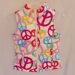 Puffy warm O.N. Peace vest NWOT!!